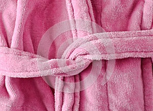 Pink dressing gown