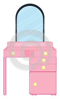 Pink dressing table, icon