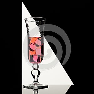 Pink drink backlit