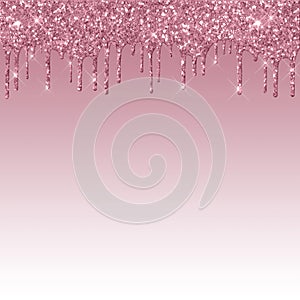 Pink Dripping Glitter Page Templates