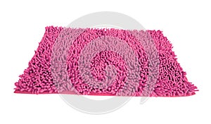 Pink duster rag isolated