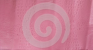Pink Embossed Gator Leather Texture