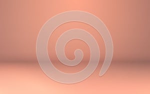 Pink empty room. Stage for product. Vector illustration