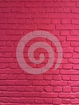 Pink English Bond Brick Wall - Portrait