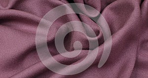 Pink fabric background. Pink cloth waves background texture.