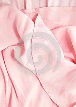 Pink fabric folds