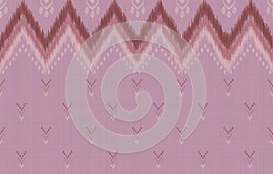 Pink fabric texture, Navajo tribal vector seamless pattern, Native American ornament, Ethnic South Western decor style, Boho
