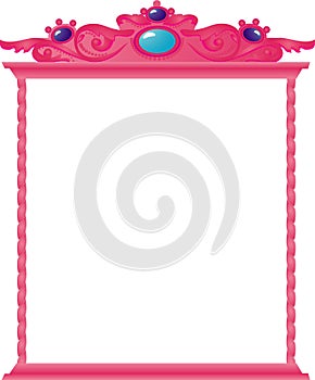 Pink fairytale frame