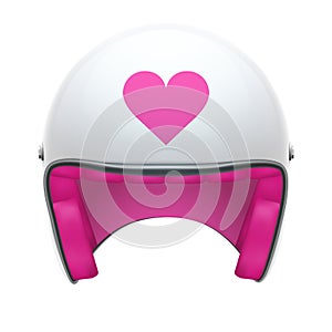 Pink Female Motorcycle Helmet