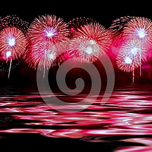 Pink fireworks