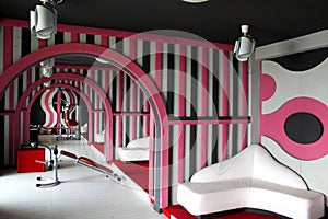 Pink fitness center