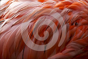 Pink flamengo plumage abstract