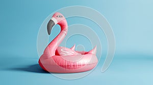 A Pink Flamingo Pool Float.AI generated image