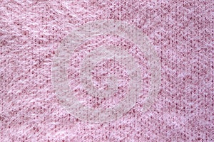 Pink fleecy cloth