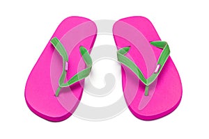 Pink flip flops