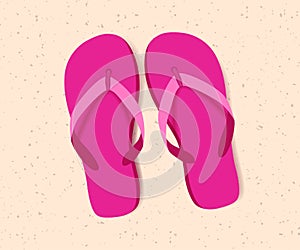 Pink Flip-Flops or Thong Sandals