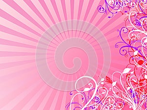 Pink floral background