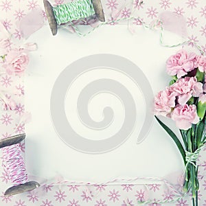 Pink floral background