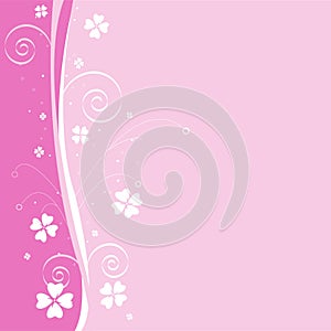 Pink floral background