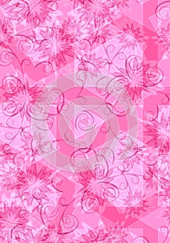 Pink Floral Background Texture