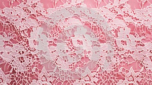 Pink floral lace texture.