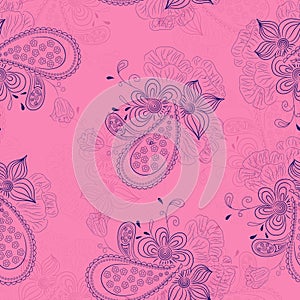 Pink floral pattern