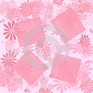 Pink floral scrapbook page