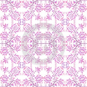 Pink floral wallpaper
