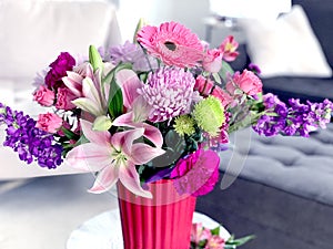 Pink flower bouquet