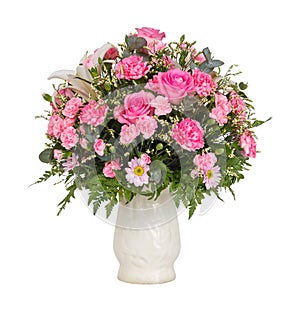 Pink flower bouquet photo
