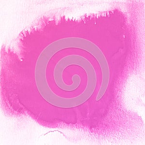 Pink flower nature hand drawn visit watercolor background, raster illustration photo