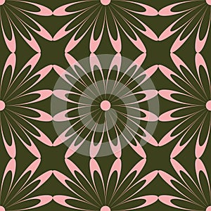 Pink flower pattern