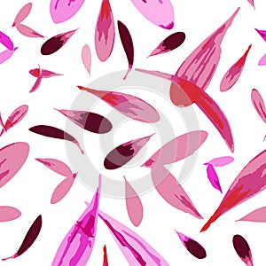 Pink Flower Petals-Flowers in Bloom, seamless repeat pattern