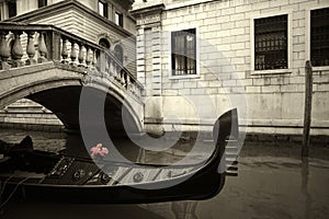 Pink Flowers and gondola