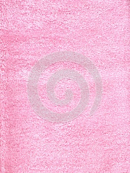 Pink fluffy fabric