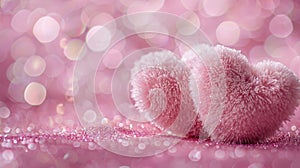 The Pink Fluffy Hearts.AI generated image