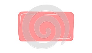 Pink Fluid Hand Drawn Rectangle Patch