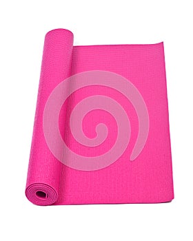 Pink foam yoga and pilates