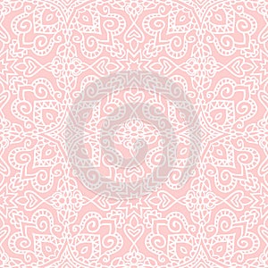 Pink folk pattern