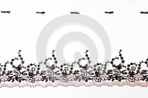 Pink folwer lacework photo