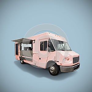 Pink food truck