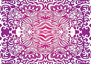 Pink funky seamless pattern