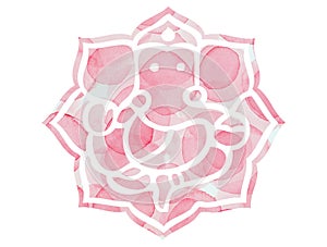 Pink Ganesh Lotus Mandela