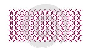 Pink Geometric Mesh Texture Pattern, vector design Generative AI