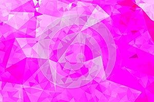 Pink geometric rumpled triangular low poly origami style