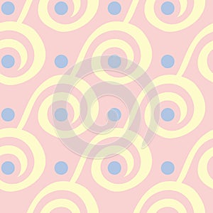 Pink geometric seamless background. Multi colored pattern