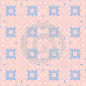 Pink geometric seamless background. Multi colored pattern