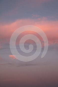 Pink giant sunset clouds photo