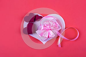 Pink gift box