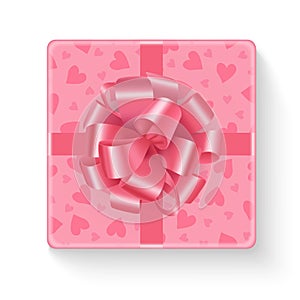 Pink Gift box for Valentines Day